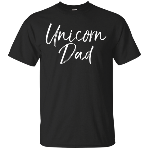 Unicorn Dad Shirt Cute Funny Father Of Unicorn Girls Tee_black=