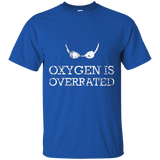 Oxygen is Overrated T-Shirt, Funny Swimming Swim Team Gift_Black