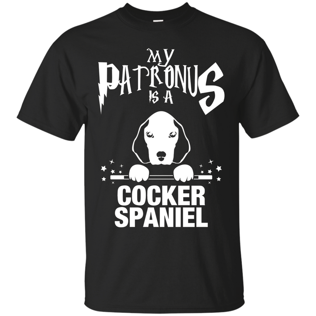 My Patronus Is A Cocker Spaniel T-Shirt_Black