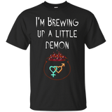I'm Brewing Up A Little Demon Pregnancy Baby Due Mom T-shirt