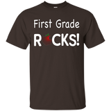 First Grade Rocks T Shirt Apple_black=