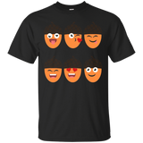 Cute Acorn Emoticon T-shirt Funny Nut Autumn Halloween_black