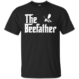 The Bee Father Funny Beekeeper Beekeeping T Shirt Gift_Black