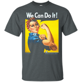 Women's Rosie The Riveter - We Can Do It! - Women's Feminist T-Shirt_Black