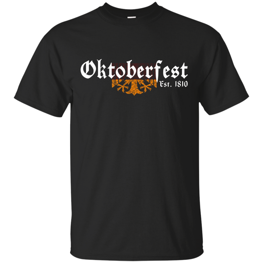 Oktoberfest Beer Festival T Shirt Classic german flag design_Black