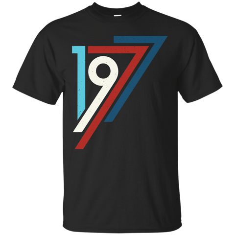 Retro Vintage 1977 - 40th Birthday T-Shirt_Black
