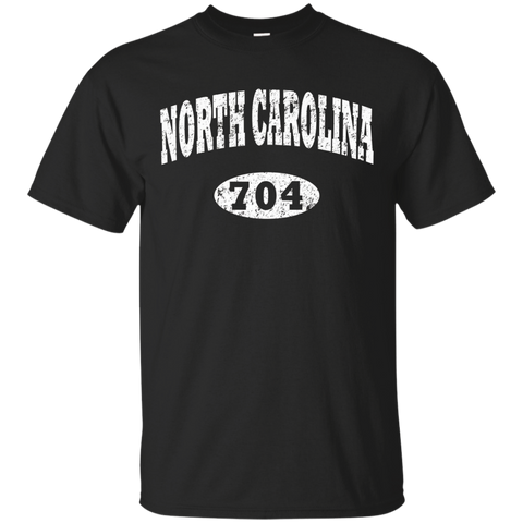 Vintage North Carolina Shirt. Area Code 704 T-shirt Tee_black=