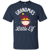 Grandma's Little Elf Christmas T-shirt_black=