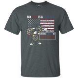 Dab Fidget Spinner Camo Veteran Mom Shirt For Son & Daughter_navy