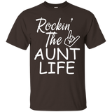 rockin the aunt life shirt_Black