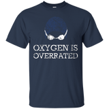 Oxygen is Overrated T-Shirt, Funny Swimming Swim Team Gift_Black