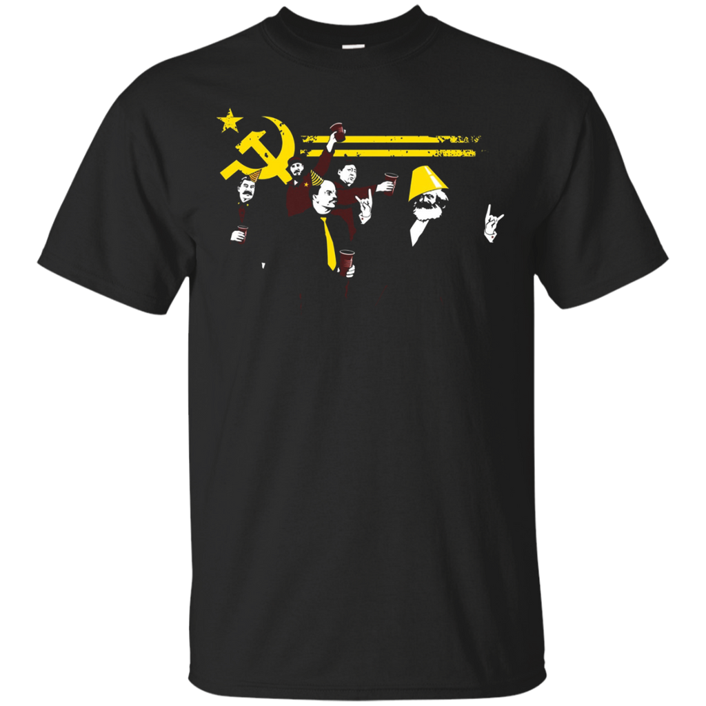 No Party Like A Communist Party - Funny Communist T-Shirt_Black