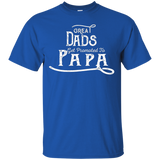 Great Dads Get Promoted To Papa- Funny Grandfather Shirt_black=