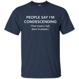 PEOPLE SAY I'M CONDESCENDING T-SHIRT_Black