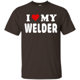 Welder t shirt i love my welder_Black