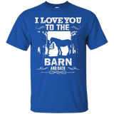 To The Barn And Back Horse Lover Riding Gifts Shirt_Black