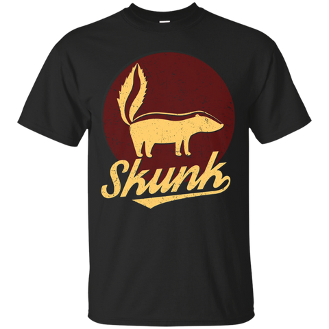 Vintage Style Skunk Shirt, Skunk Lovers T-Shirt_Black