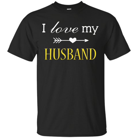 Women's I Love My Awesome Husband T-Shirt_Black