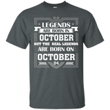 Legends Are Born On October 04 T Shirt October Birthday Gift
