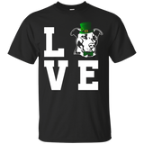 Love Pitbull Dog Funny St Patrick's Day T-shirt