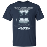 The Devil - born in JUNE - the storm - T-shirt month gif_Black