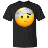 Hospital Emoji T-shirt Sick Vomit Fever Injured Bandage Aid_black=