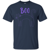 Cool Awesome Black Cat Halloween Shirt_black=