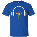 Rasta Headphones And Music Wave T-shirt_Black