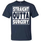 Straight Outta Surgery Tee Shirt Get Well Gift_Black