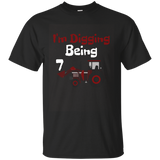 I'm Digging Being 7 Years Old Youth Birthday T-shirt