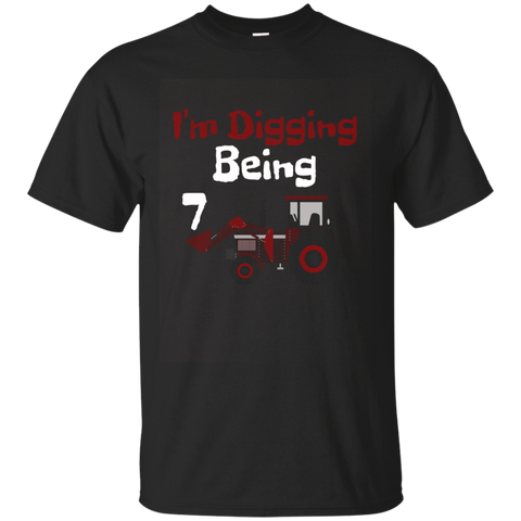 I'm Digging Being 7 Years Old Youth Birthday T-shirt
