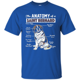 The Anatomy of a Saint Bernard - Funny shirt_Black