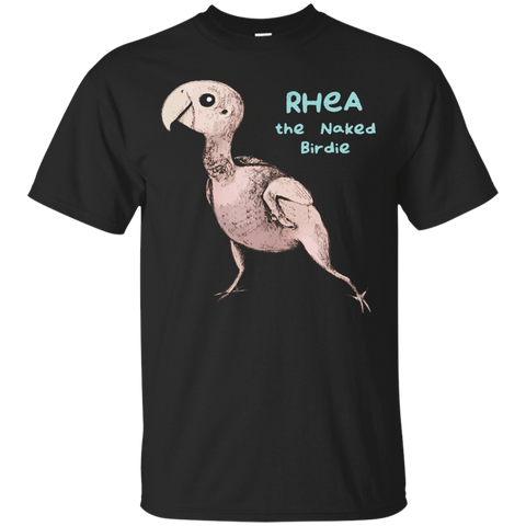 Rhea the Naked Birdie T shirts_Black