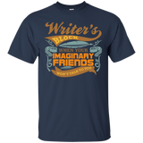 Writer's Block Your Imaginary Friends Won't Talk T Shirt_black=