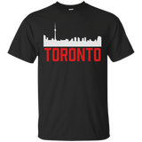 Toronto Skyline Ontario City Canada Proud Canadian T-Shirt_Black