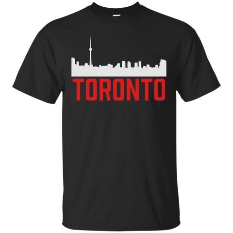 Toronto Skyline Ontario City Canada Proud Canadian T-Shirt_Black