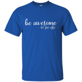 Womens Be Awesome But First Coffee Lover Women's T-shirt_black=