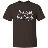 Love God Love People Vintage, Distressed Tee Shirt