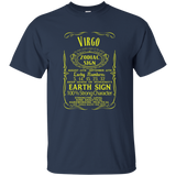 ZODIAC SIGN Virgo T-Shirt born in august & september Relaxed_Black