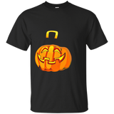 Halloween Witch Hat On Pumpkin T-shirt Witchcraft Gift Tee_black