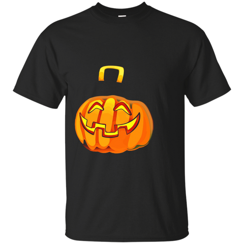 Halloween Witch Hat On Pumpkin T-shirt Witchcraft Gift Tee_black