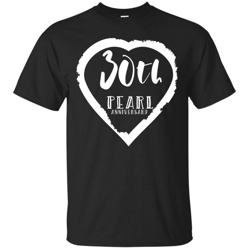 30th Wedding Anniversary Pearl T-shirt_black