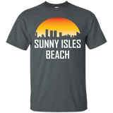 Sunny Isles Beach Florida Sunset Skyline Silhouette T-Shirt_Black