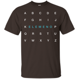 T Shirt Funny Alphabet Shirts Elemeno Parents Teachers ABC_Black