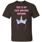 This Is My Cute Unicorn Costume T-Shirt_Black