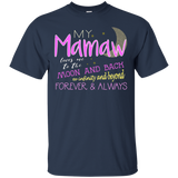 My Mamaw Loves Me to the Moon and Back Infinity T-Shirt_Black