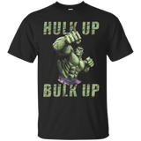 The Incredible Hulk Tough Hulk Up Bulk Up Badge T-Shirt_Black