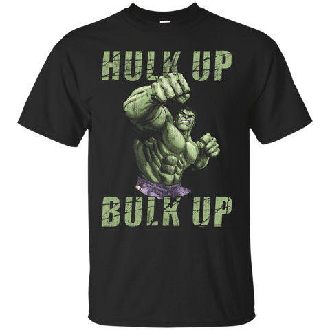 The Incredible Hulk Tough Hulk Up Bulk Up Badge T-Shirt_Black