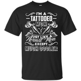 Tattoo Mom Shirt - I'm A Tattooed Mom Tee Shirt_Black