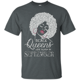 Womens Black Queens Are Born In September - Birthday S3 T-shirt_Black